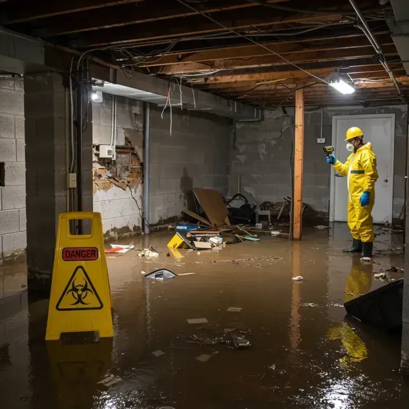 Flooded Basement Electrical Hazard in Monarch Mill, SC Property